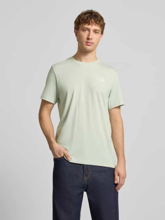 Zdjęcie produktu T-shirt z nadrukiem etykiety The North Face Jasnozielony