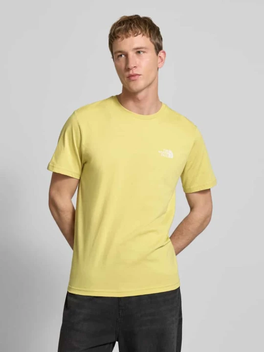 Zdjęcie produktu T-shirt z nadrukiem etykiety The North Face Żółty