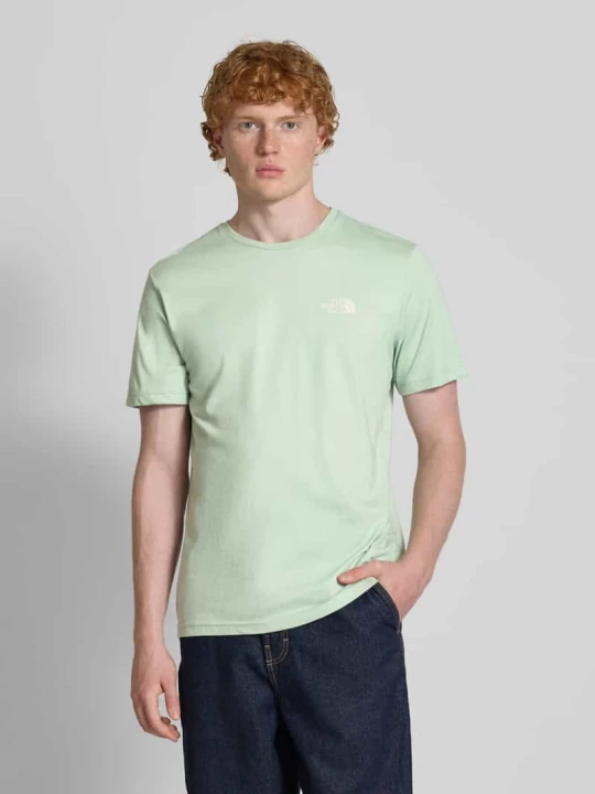 Zdjęcie produktu T-shirt z nadrukiem z logo The North Face Miętowy