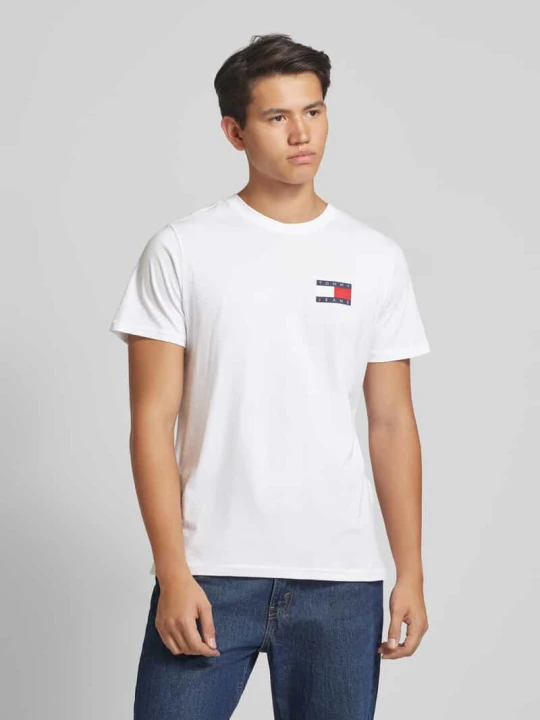 Zdjęcie produktu T-shirt z nadrukiem z logo Tommy Jeans Biały