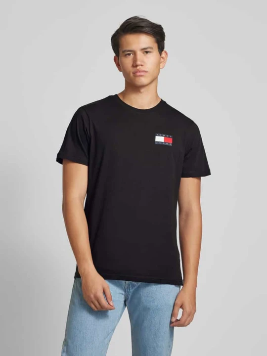 Zdjęcie produktu T-shirt z nadrukiem z logo Tommy Jeans Czarny