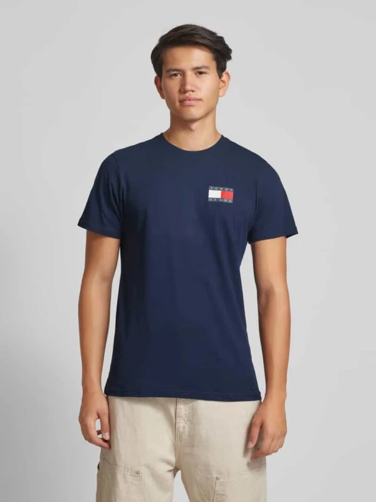 Zdjęcie produktu T-shirt z nadrukiem z logo Tommy Jeans Granatowy