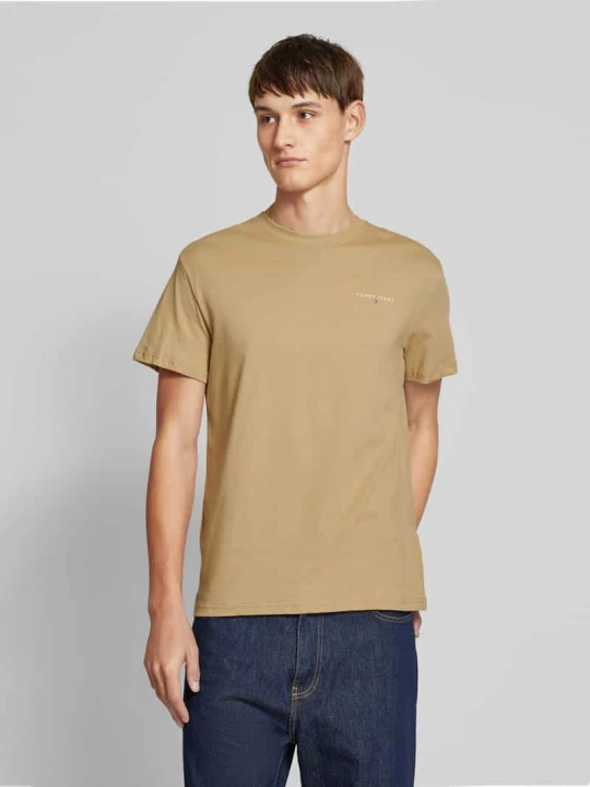 Zdjęcie produktu T-shirt z nadrukiem z logo Tommy Jeans Beżowy