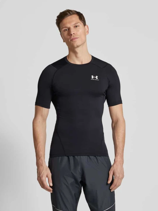 Zdjęcie produktu T-shirt z o kroju slim fit z nadrukiem z logo Under Armour Czarny
