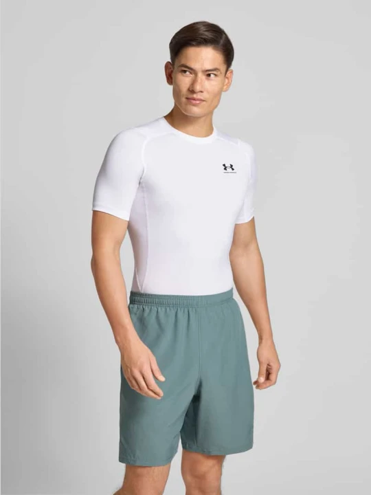 Zdjęcie produktu T-shirt z o kroju slim fit z nadrukiem z logo Under Armour Biały
