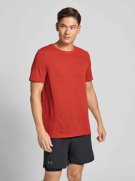Zdjęcie produktu T-shirt z nadrukiem z logo Under Armour Czerwony