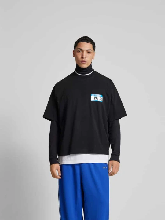 Zdjęcie produktu T-shirt z nadrukiem z logo Vetements Czarny