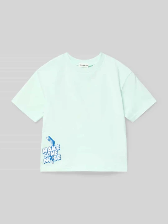 Zdjęcie produktu T-shirt z nadrukiem z motywem i okrągłym dekoltem Billieblush Błękitny