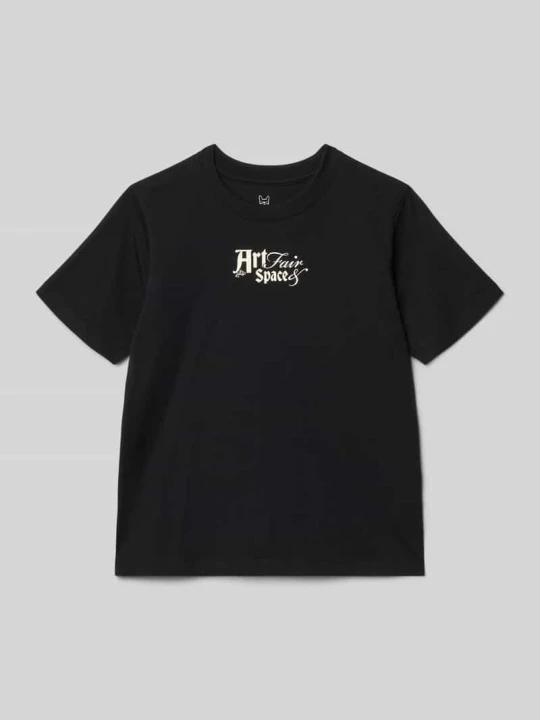 Zdjęcie produktu t-shirt z nadrukiem z motywem Jack&Jones Czarny