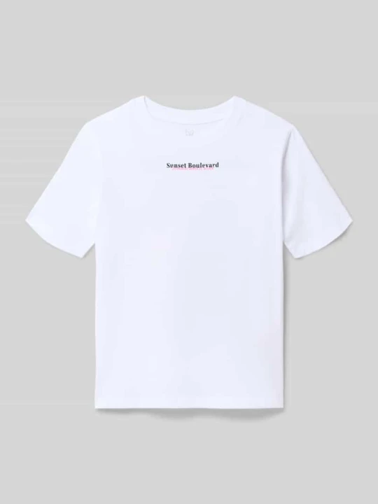 Zdjęcie produktu t-shirt z nadrukiem z motywem model 'CITY' Jack&Jones Biały