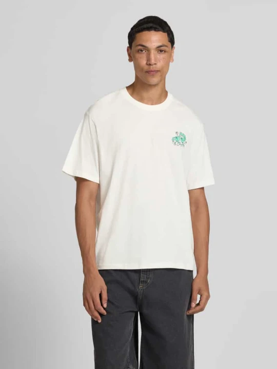 Zdjęcie produktu t-shirt z nadrukiem z motywem model 'VINTAGE CARTOON' Jack&Jones Złamany biały