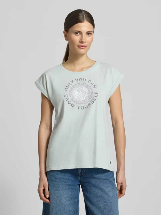 Zdjęcie produktu t-shirt z nadrukiem z napisem G.I.G.A. DX Miętowy