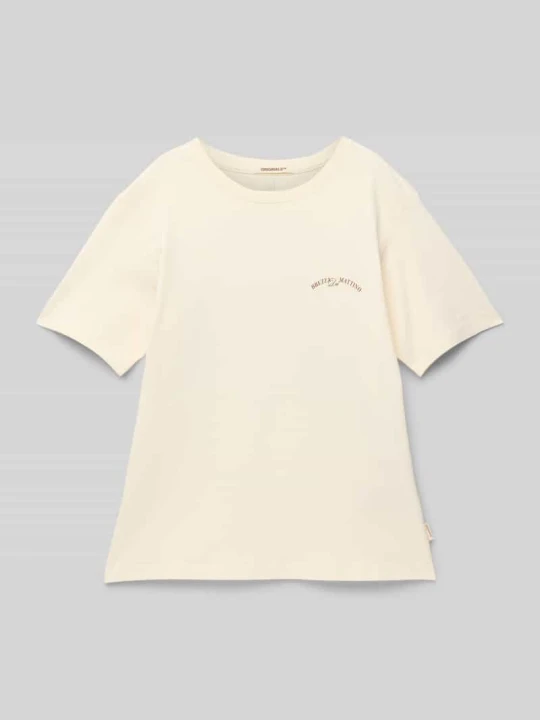 Zdjęcie produktu T-shirt z nadrukiem z napisem model ‘HYDRA’ Jack&Jones Écru