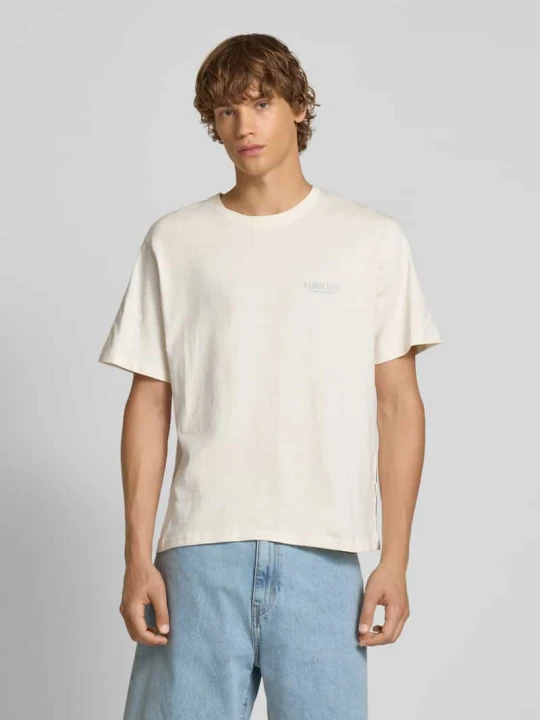 Zdjęcie produktu T-shirt z nadrukiem z napisem model ‘HYDRA PHOTO’ Jack&Jones Złamany biały
