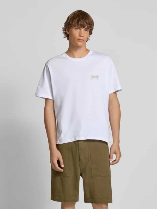 Zdjęcie produktu T-shirt z nadrukiem z napisem model ‘HYDRA PHOTO’ Jack&Jones Biały