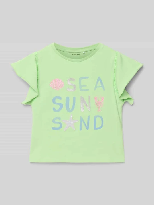 Zdjęcie produktu T-shirt z nadrukiem z napisem model ‘SEA’ NAME IT Jasnozielony