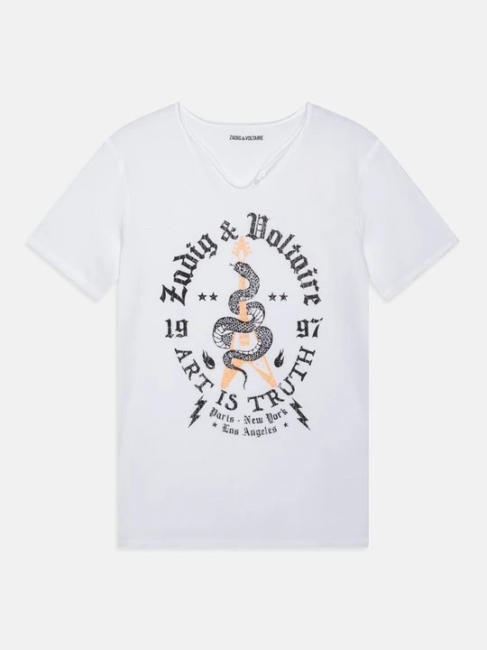 Zdjęcie produktu T-shirt z nadrukiem Zadig&Voltaire biały