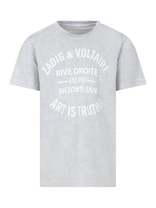 Zdjęcie produktu T-shirt z nadrukiem Zadig&Voltaire jasnoszary