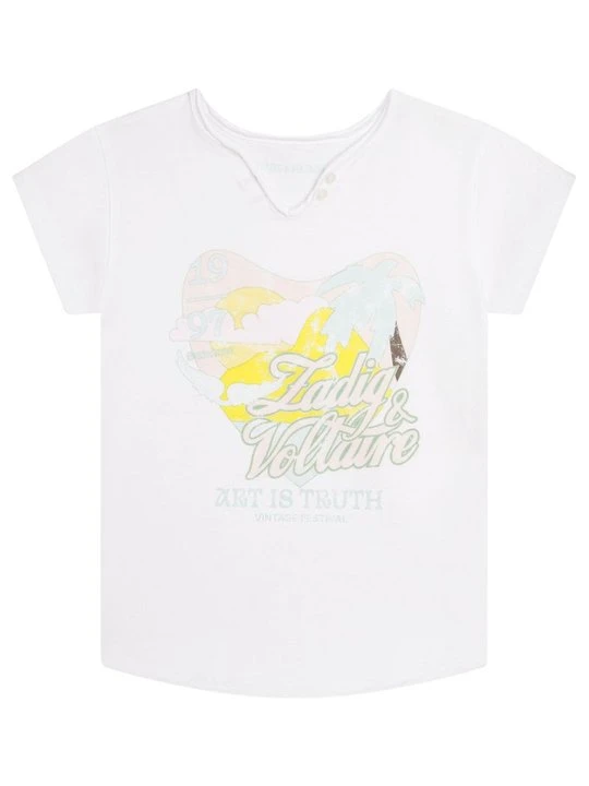 Zdjęcie produktu T-shirt z nadrukiem Zadig&Voltaire biały