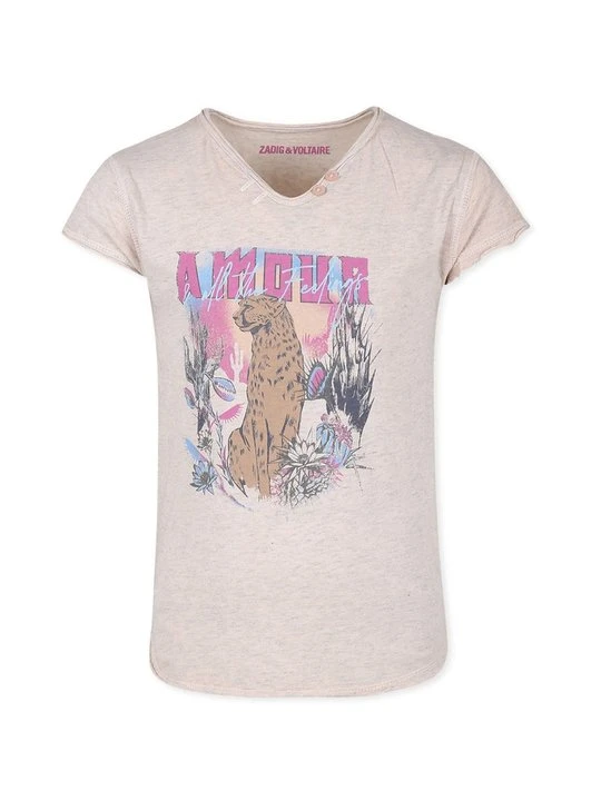 Zdjęcie produktu T-shirt z nadrukiem Zadig&Voltaire różowy
