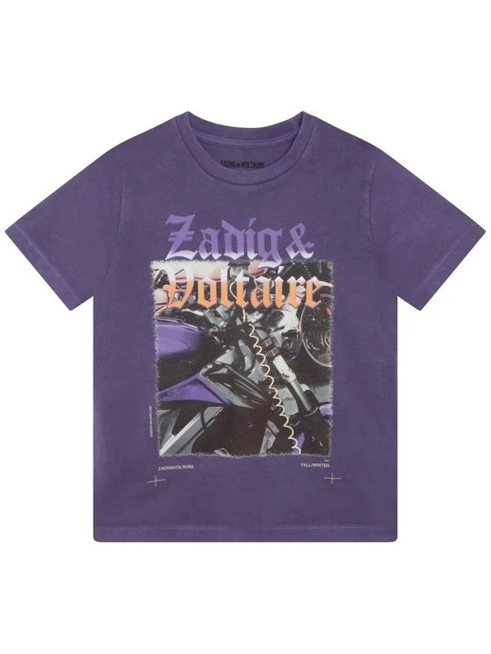 Zdjęcie produktu T-shirt z nadrukiem Zadig&Voltaire fioletowy