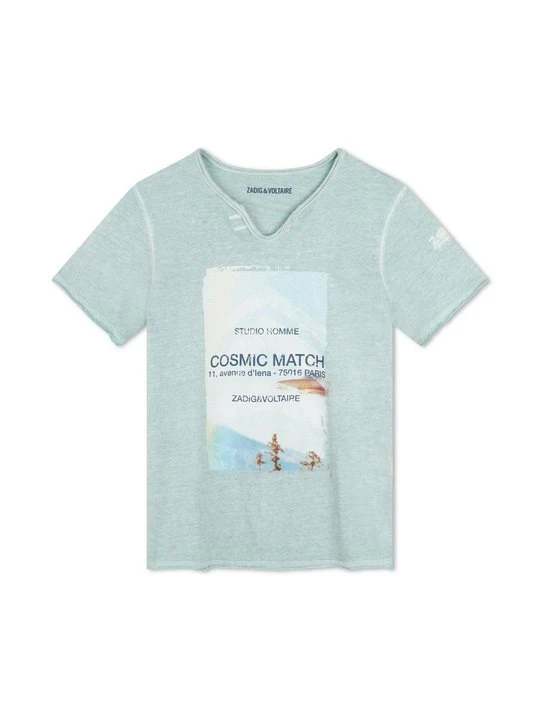 Zdjęcie produktu T-shirt z nadrukiem Zadig&Voltaire niebieski