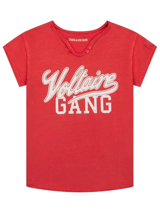 Zdjęcie produktu T-shirt z nadrukiem Zadig&Voltaire czerwony