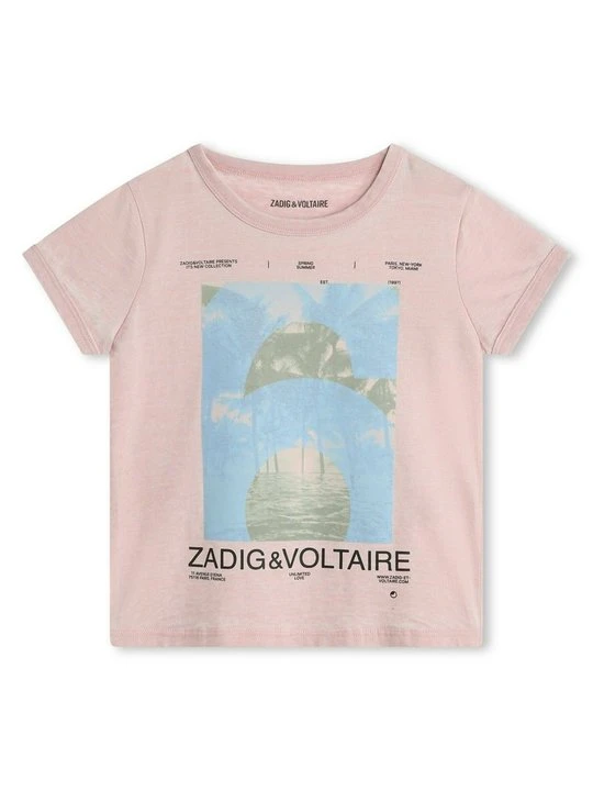 Zdjęcie produktu T-shirt z nadrukiem Zadig&Voltaire różowy