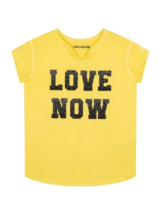 Zdjęcie produktu T-shirt z nadrukiem Zadig&Voltaire żółty