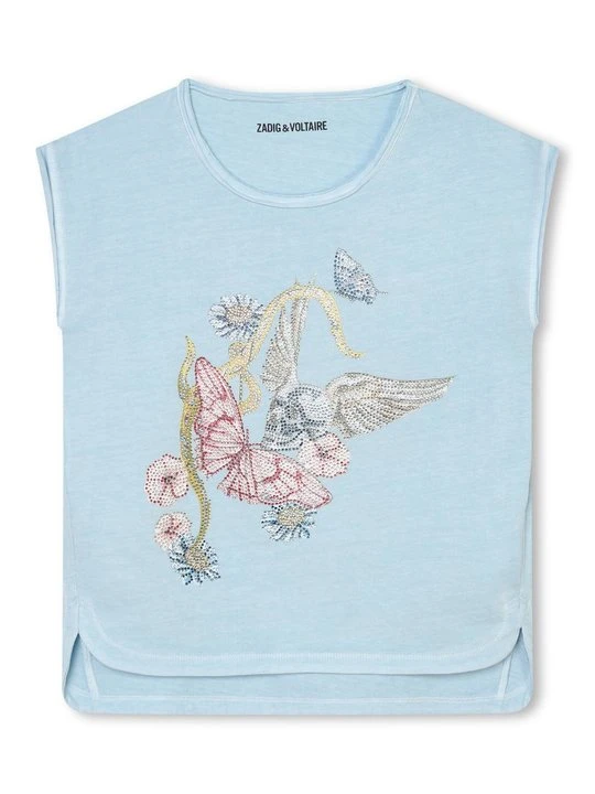 Zdjęcie produktu T-shirt z nadrukiem Zadig&Voltaire niebieski