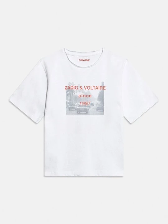 Zdjęcie produktu T-shirt z nadrukiem Zadig&Voltaire biały