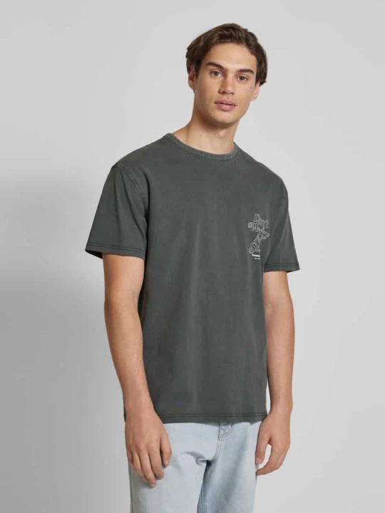 Zdjęcie produktu T-shirt z nadrukiem ze sloganem Tommy Jeans Czarny