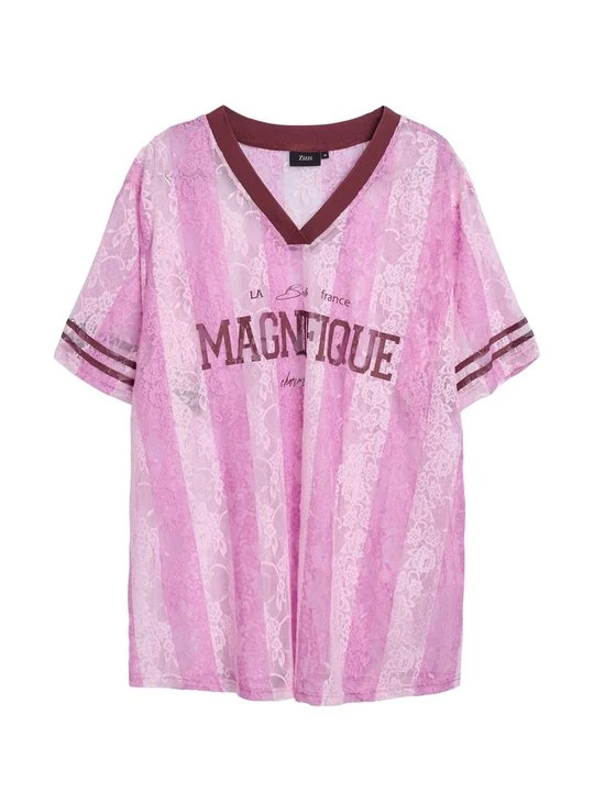 Zdjęcie produktu T-shirt z nadrukiem Zizzi jasnoczerwony