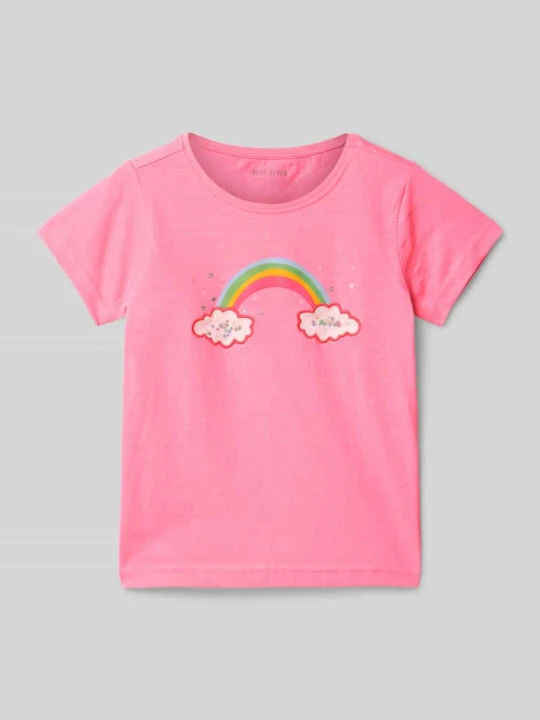 Zdjęcie produktu T-shirt z nadrukowanym motywem BLUE SEVEN