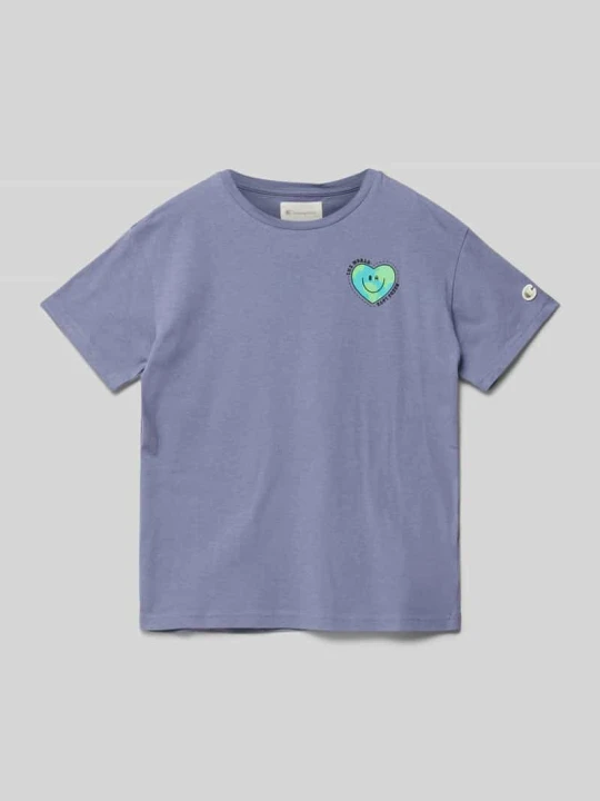 Zdjęcie produktu T-shirt z nadrukowanym motywem Champion Purpurowy