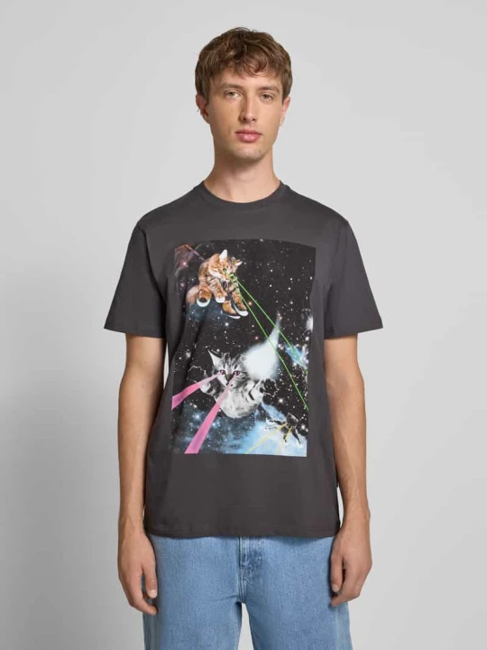 Zdjęcie produktu T-shirt z nadrukowanym motywem Dedicated Antracytowy