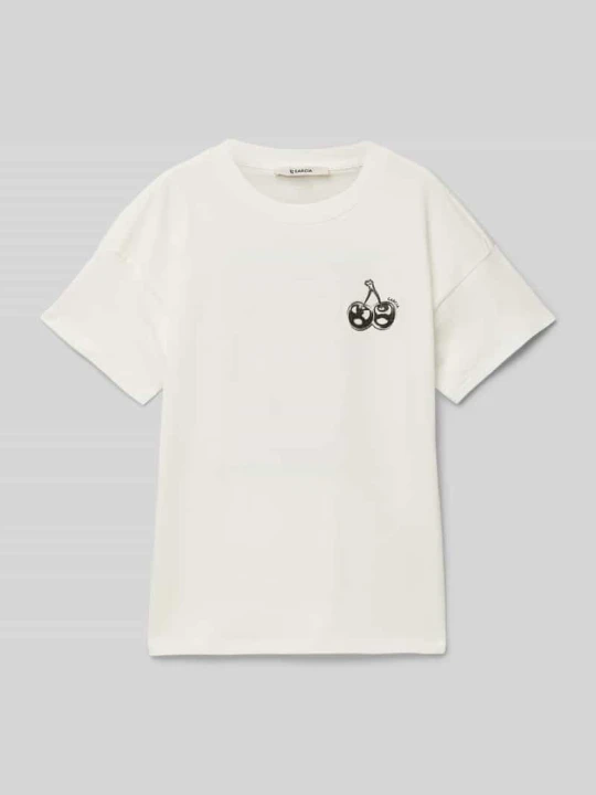 Zdjęcie produktu T-shirt z nadrukowanym motywem Garcia Biały