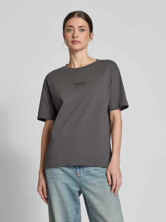 Zdjęcie produktu T-shirt z nadrukowanym motywem Jake*s Ciemnoszary
