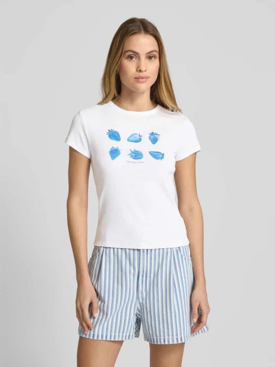 Zdjęcie produktu T-shirt z nadrukowanym motywem Jake*s Biały