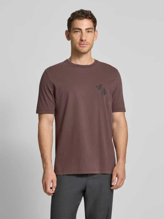 Zdjęcie produktu T-shirt z nadrukowanym motywem model ‘PHIL’ Samsøe Samsøe