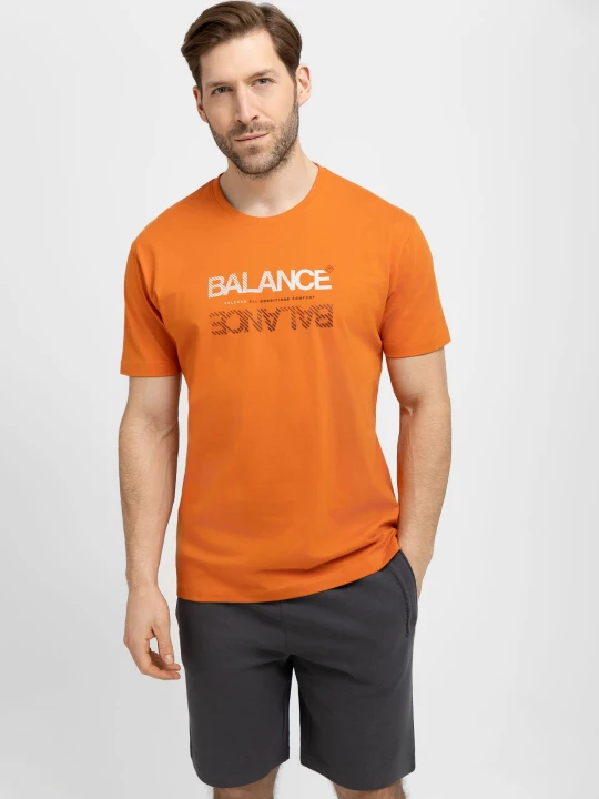 Zdjęcie produktu T-shirt z napisem, Comfort Fit, T-BALANCE Volcano