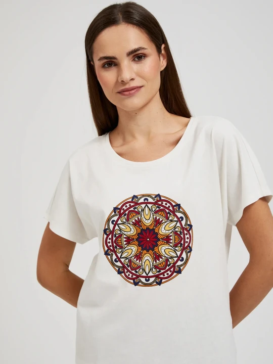 Zdjęcie produktu T-shirt z nardukiem biały Moodo