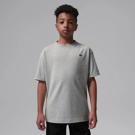 Zdjęcie produktu T-shirt z naszywką dla dużych dzieci Jordan AJ4 - Szary