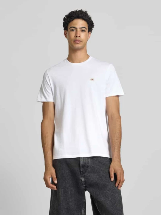 Zdjęcie produktu T-shirt z naszywką z logo Calvin Klein Jeans Biały