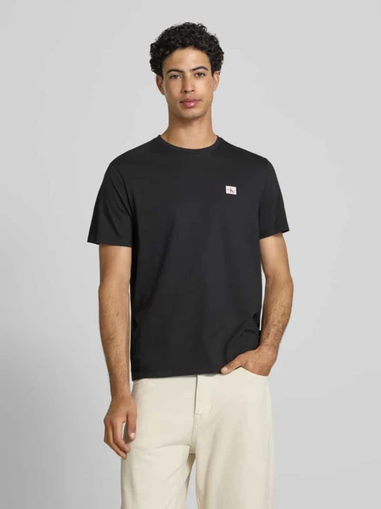 Zdjęcie produktu T-shirt z naszywką z logo Calvin Klein Jeans Czarny