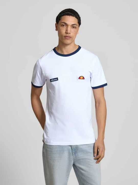 Zdjęcie produktu t-shirt z naszywką z logo i naszywką z logo model 'RINGETTO' Ellesse Biały