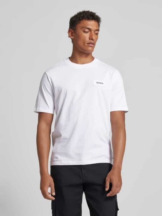 Zdjęcie produktu T-shirt z naszywką z logo Michael Kors Biały