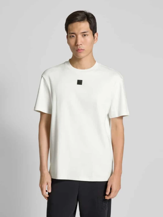 Zdjęcie produktu T-shirt o kroju regular fit z czystej bawełny model ‘DALILE’ Hugo Biały