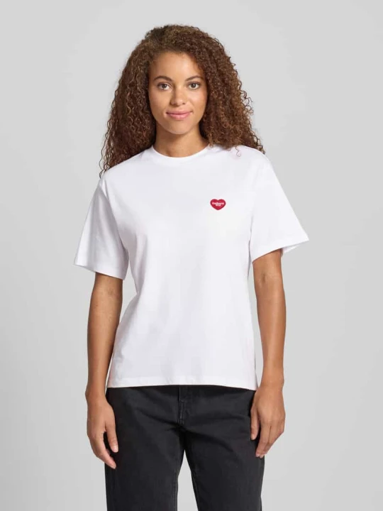 Zdjęcie produktu T-shirt z naszywką z logo model ‘Heart II Hartt’ Carhartt WIP Biały