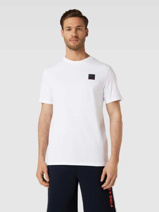 Zdjęcie produktu T-shirt z naszywką z logo model ‘VITO2’ FIRE + ICE Biały